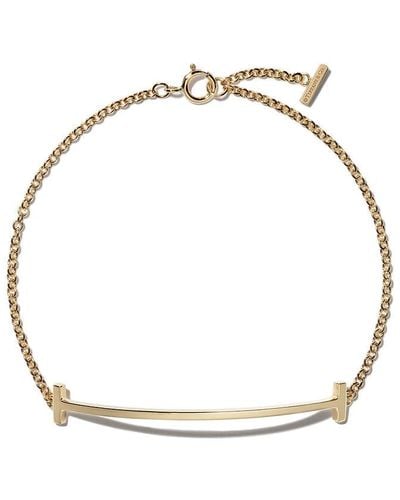 Tiffany & Co. 18kt Yellow Gold Tiffany T Smile Bracelet - Metallic