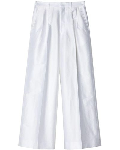 Junya Watanabe Tailored Satin Trousers - White