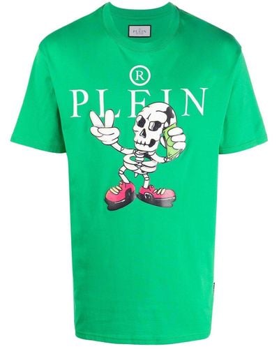 Philipp Plein Skully Gang Tシャツ - グリーン
