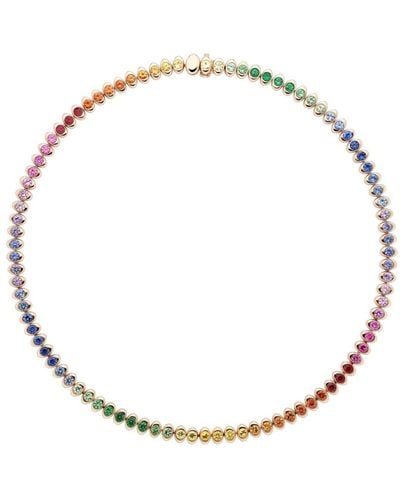 Faberge 18kt Rose Gold Colors Of Love Cosmic Curve Rainbow Necklace - Metallic