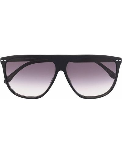 Isabel Marant Gradient Oversize-frame Sunglasses - Black