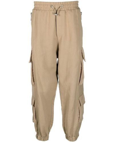 Balmain Pantalon de jogging à poches cargo - Neutre