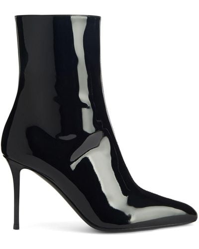 Giuseppe Zanotti Brytta 90mm Patent Ankle Boots - Black