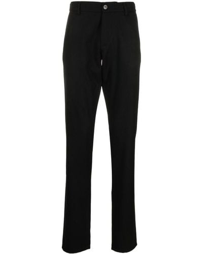 Canali Straight-leg Wool Chino Trousers - Black