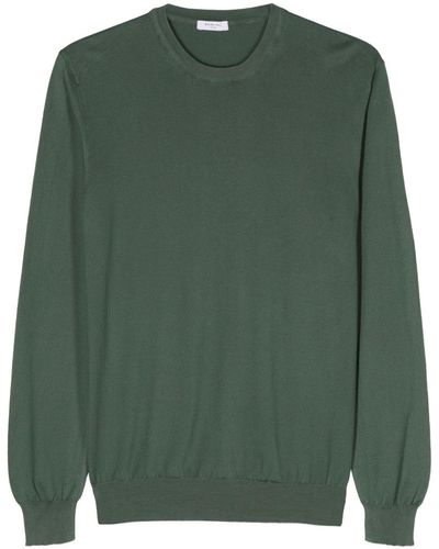 Boglioli Crew-neck Cotton Sweater - Green