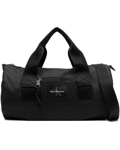 Calvin Klein Logo-patch Holdall Bag - Black