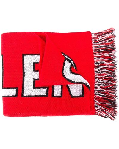 Balenciaga Soccer Knitted Scarf - Red