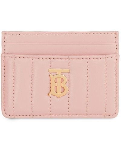 Burberry Quilted Leather Lola Card Case - Pink