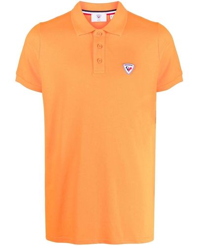 Rossignol Polo en coton à patch logo - Orange