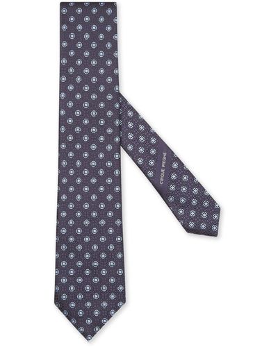 Zegna 5 Pieghe Silk Tie - Blue