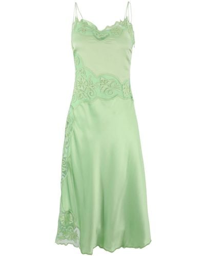 Ulla Johnson Lucienne Kleid mit blumigen Applikationen - Grün