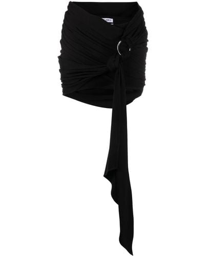 The Attico Tie-waist Miniskirt - Black