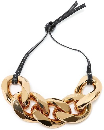 JW Anderson Small Chain-link Necklace - Black