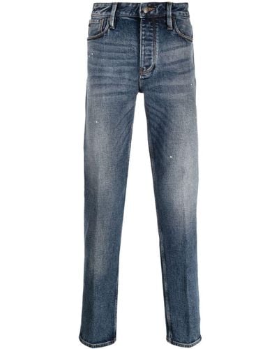 Emporio Armani Jeans Met Logopatch - Blauw