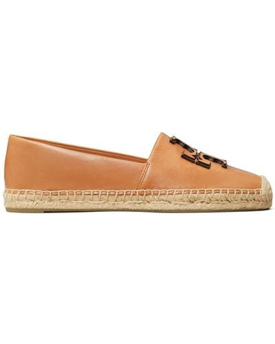 Tory Burch Ines Leather Espadrilles - Brown