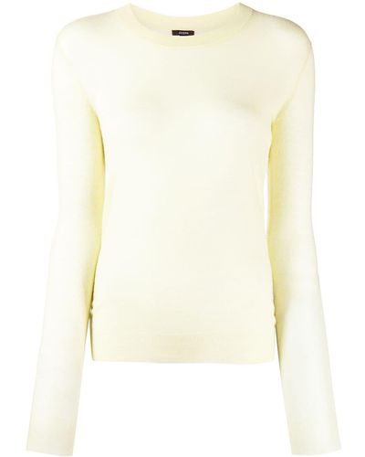 JOSEPH Long-sleeved Cashmere Top - Yellow