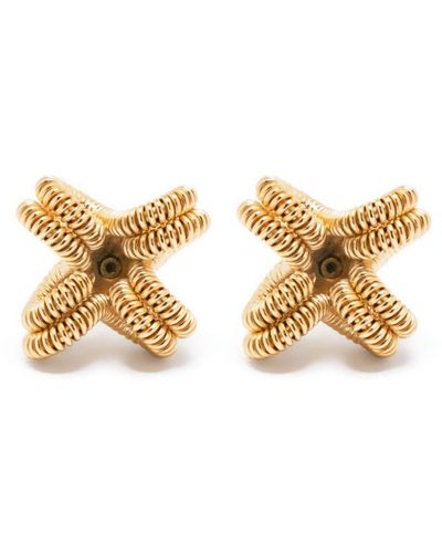Wouters & Hendrix Flower-shaped Stud Earrings - Metallic