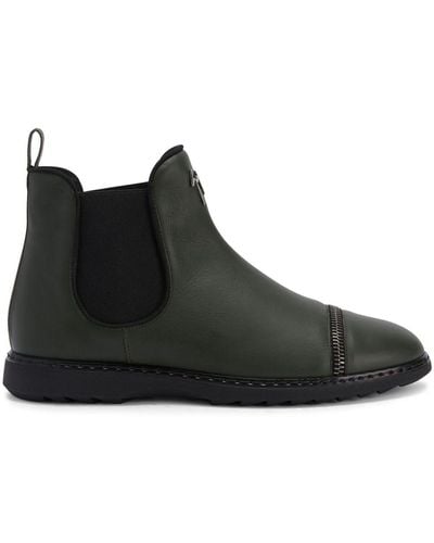 Giuseppe Zanotti Waylen Leather Ankle Boots - Black