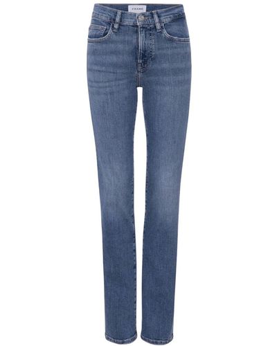 FRAME Le High Straight-leg Jeans - Blue