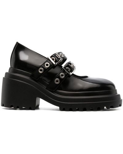 Maje Zapatos de tacón Mary Jane con plataforma - Negro