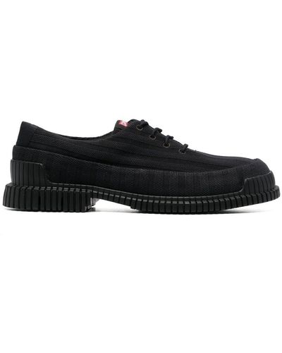 Camper Pix Ribbed Lace-up Shoes - Black