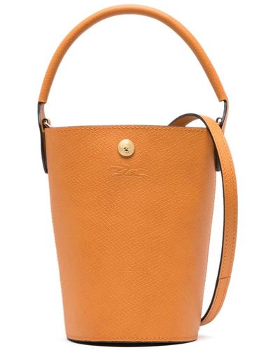 Longchamp Épure leather crossbody mini bag - Arancione