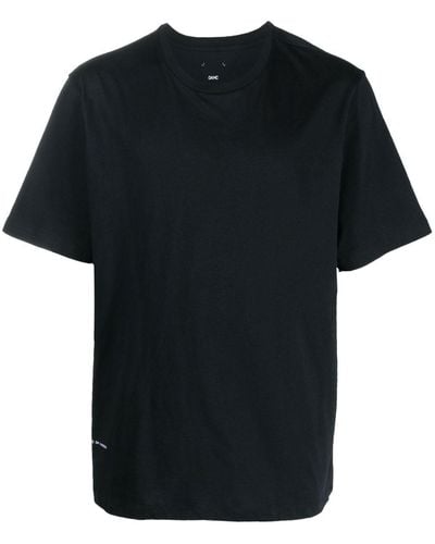 OAMC Graphic-print Cotton T-shirt - Black