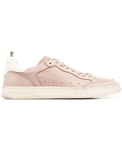 Officine Creative Smooth Lace-up Sneakers - Pink