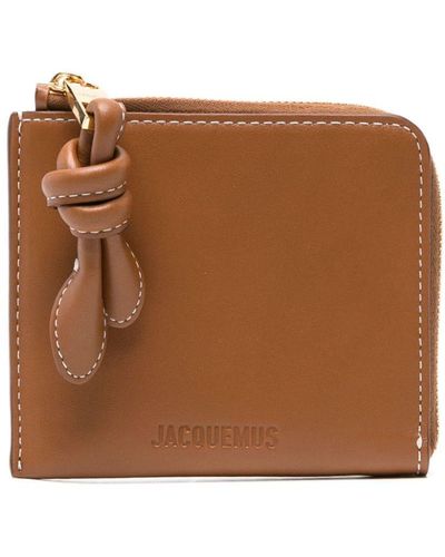 Jacquemus Le Porte-monnaie Tourni Leather Wallet - Brown