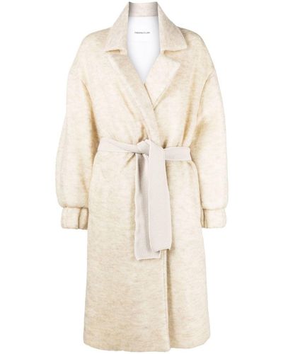 Fabiana Filippi Belted Down-filled Trench Coat - Natural