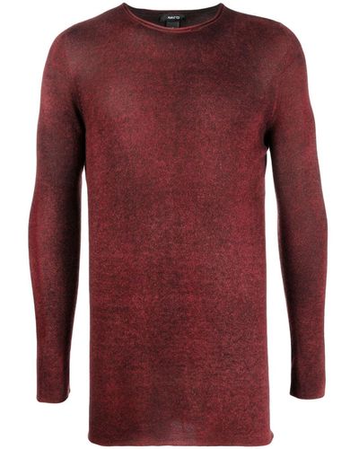 Avant Toi Fine-knit Cashmere Top - Red