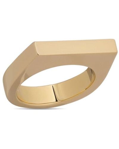 Dries Van Noten Polished Signet Ring - Metallic