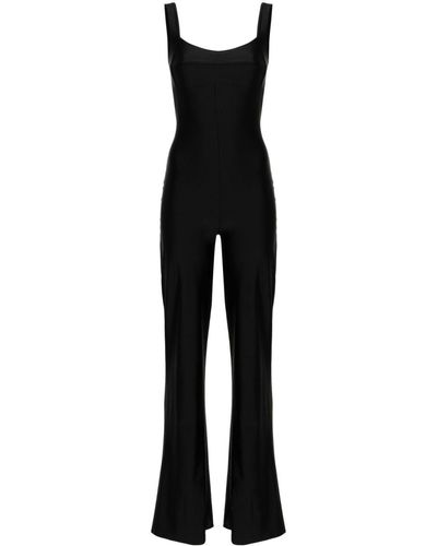 Atu Body Couture Scoop-neck Bodycon Jumpsuit - Black