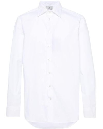 Etro Long-sleeve Poplin Shirt - White