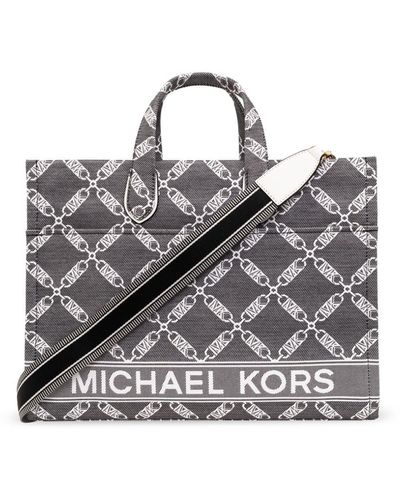 MICHAEL Michael Kors Gigi Cotton Tote Bag - Grey