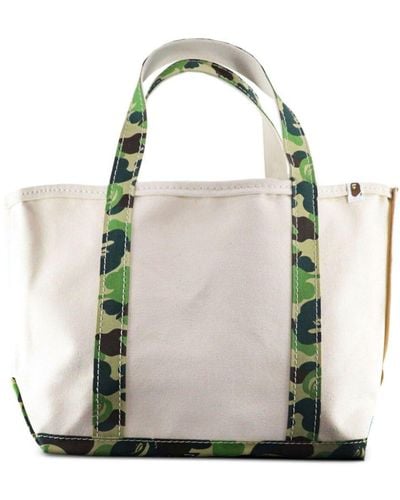 SAINT Mxxxxxx X BAPE sac cabas à imprimé camouflage - Blanc