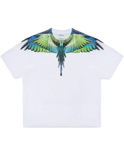 Marcelo Burlon T-shirt Icon Wings en coton - Bleu
