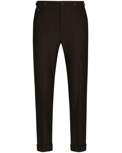 Dolce & Gabbana Pantalones de vestir con pinzas - Negro