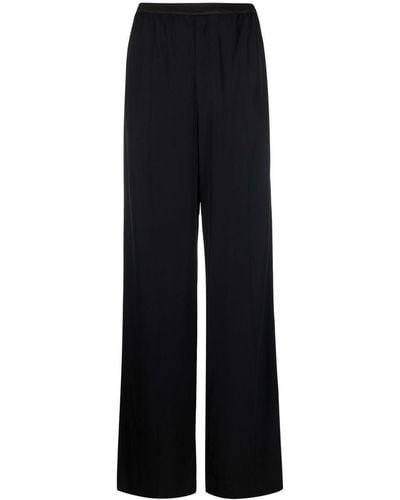 Balenciaga Pantalon ample à taille à logo - Noir