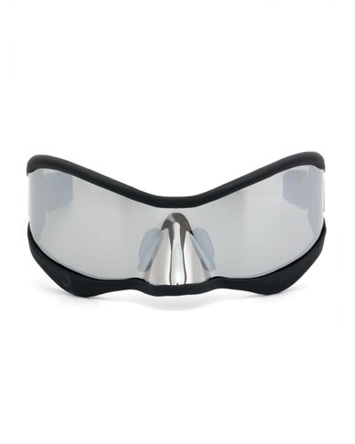Maison Margiela X Gentle Monster Mm101 Mask-frame Sunglasses - White