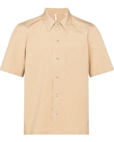 sunflower Spacey Striped Short-sleeve Shirt - Natural