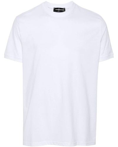 Salvatore Santoro Logo-embroidered Cotton T-shirt - White