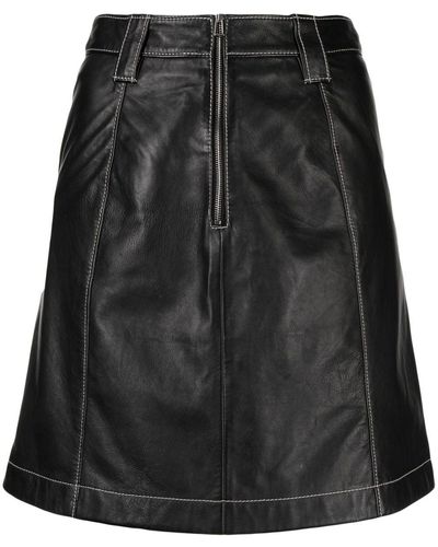 PS by Paul Smith Contrast-stitching Mini Skirt - Black