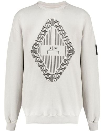 A_COLD_WALL* Gradient Logo-print Sweatshirt - Grey