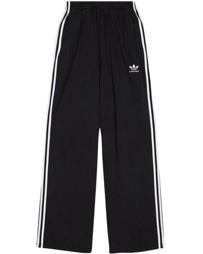 Balenciaga X adidas pantalon de jogging à coupe ample - Noir
