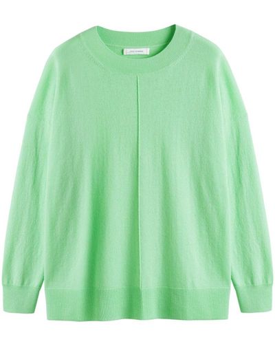 Chinti & Parker Crew-neck Drop-shoulder Sweater - Green
