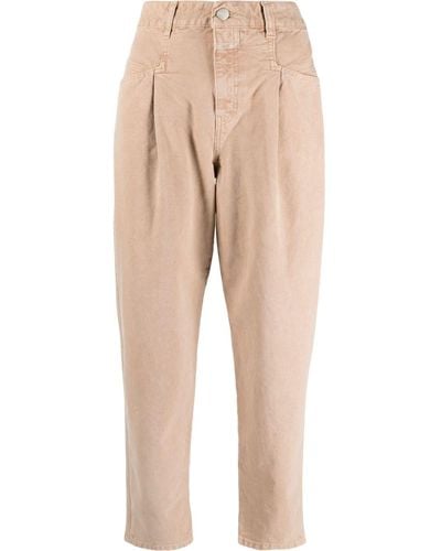 Closed High-waisted Tapered Jeans - Natural