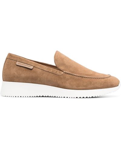 Gianvito Rossi Yachtclub Suede Loafers - Brown