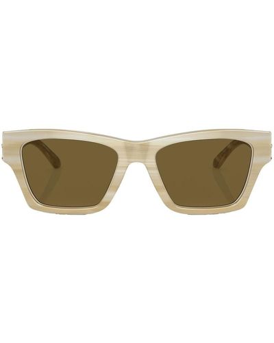 Tory Burch Wayfarer-frame Sunglasses - Natural