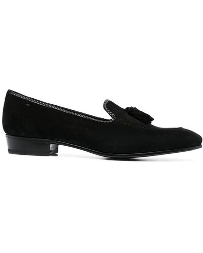 Lidfort Tassel Detail Loafers - Black